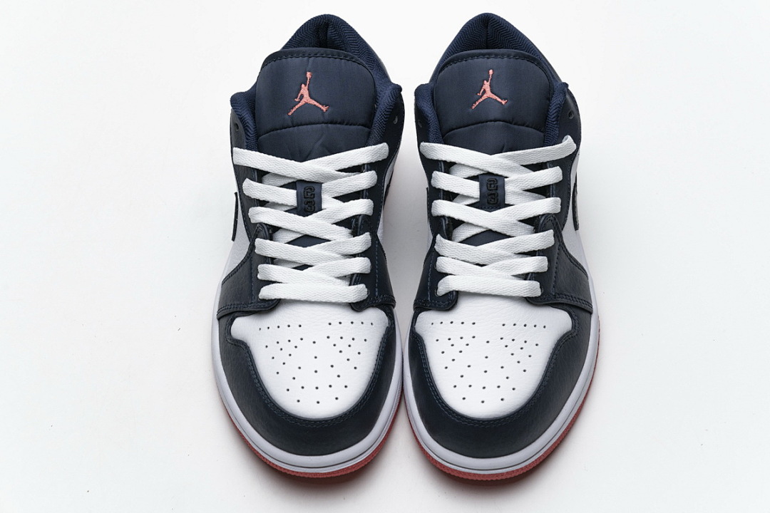 【AA1AQ】午夜蓝 乔丹1代低帮 553558-481 Air Jordan 1 Low Obsidian Ember Glow