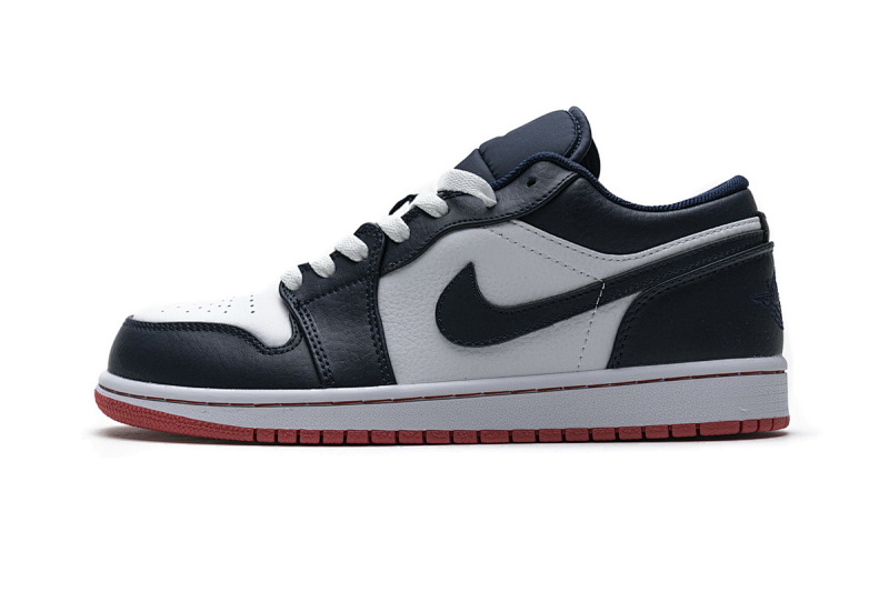 【AA1AQ】午夜蓝 乔丹1代低帮 553558-481 Air Jordan 1 Low Obsidian Ember Glow