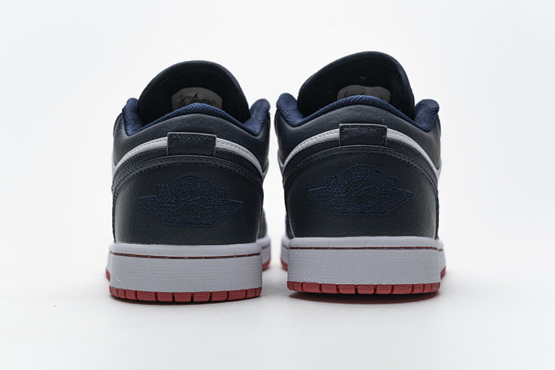 【AA1AQ】午夜蓝 乔丹1代低帮 553558-481 Air Jordan 1 Low Obsidian Ember Glow