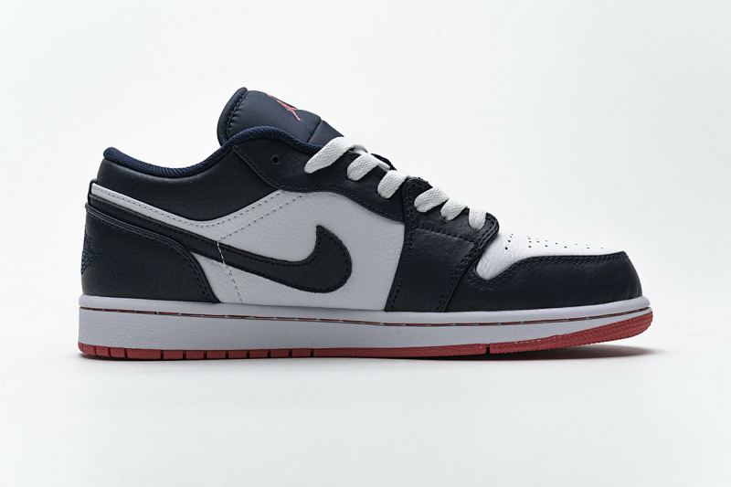 【AA1AQ】午夜蓝 乔丹1代低帮 553558-481 Air Jordan 1 Low Obsidian Ember Glow