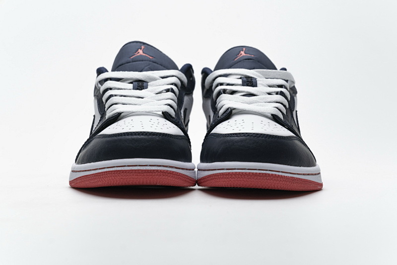 【AA1AQ】午夜蓝 乔丹1代低帮 553558-481 Air Jordan 1 Low Obsidian Ember Glow
