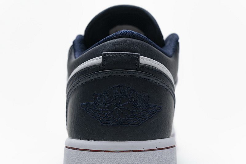 【AA1AQ】午夜蓝 乔丹1代低帮 553558-481 Air Jordan 1 Low Obsidian Ember Glow