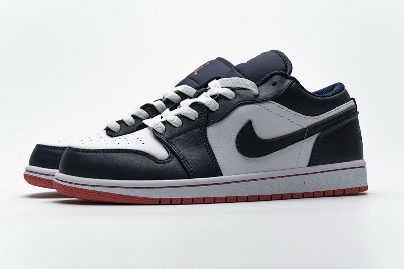 【AA1AQ】午夜蓝 乔丹1代低帮 553558-481 Air Jordan 1 Low Obsidian Ember Glow