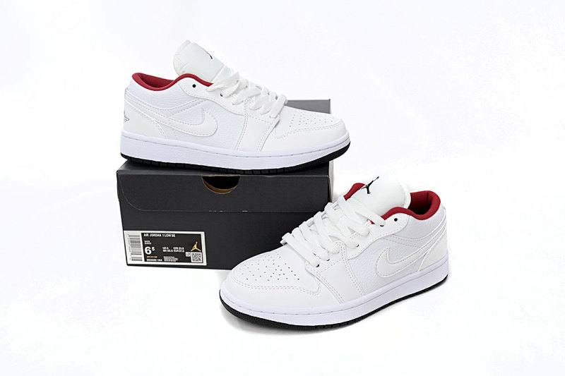 yupoo_331373_029732c4.jpg 【AA1AQ】全白红 乔丹1代低帮 553560-164 Air Jordan 1 Low All-white Red