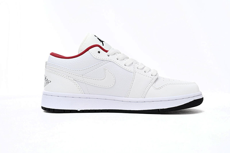 yupoo_331373_4e77739c.jpg 【AA1AQ】全白红 乔丹1代低帮 553560-164 Air Jordan 1 Low All-white Red
