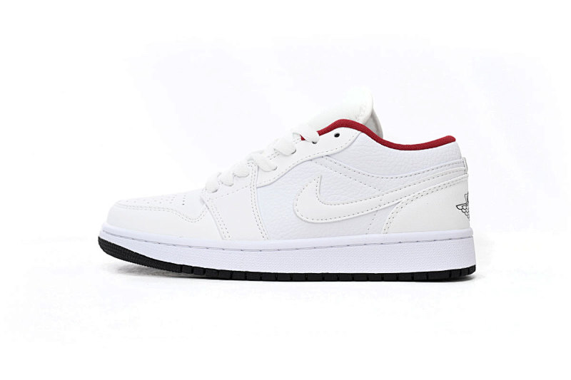 【AA1AQ】全白红 乔丹1代低帮 553560-164 Air Jordan 1 Low All-white Red