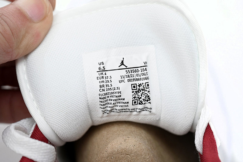 yupoo_331373_e6f01bad.jpg 【AA1AQ】全白红 乔丹1代低帮 553560-164 Air Jordan 1 Low All-white Red
