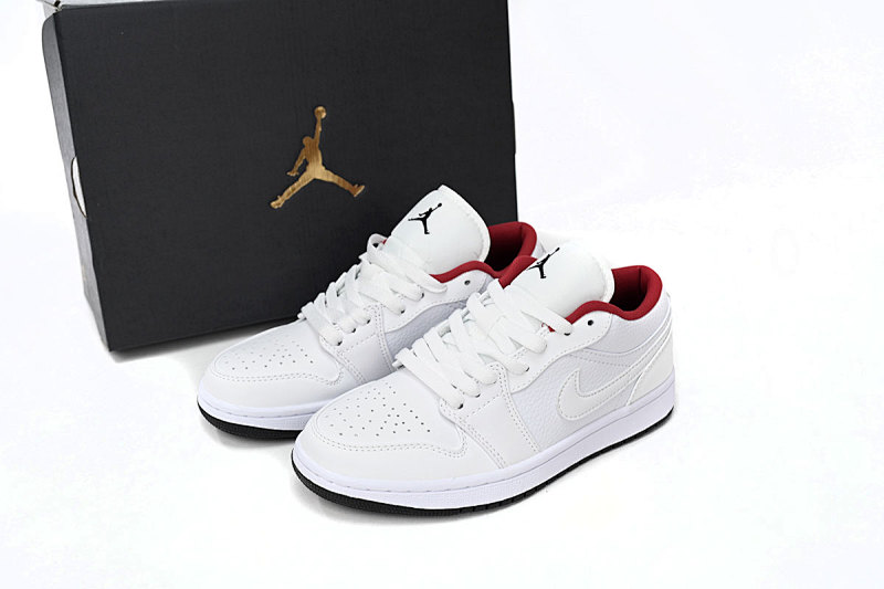yupoo_331373_fcbab14d.jpg 【AA1AQ】全白红 乔丹1代低帮 553560-164 Air Jordan 1 Low All-white Red