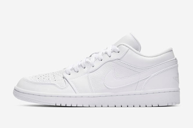 【AA1AQ】全白 乔丹1代低帮 553558-111 Air Jordan 1 Low White Pure Platinum