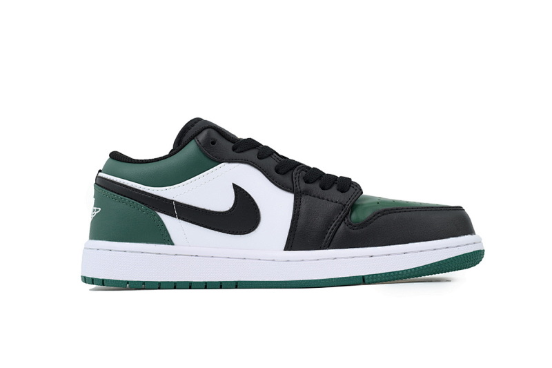 【AA1AQ】绿白黑 乔丹1代低帮 553558-371 Air Jordan 1 Low Green Toe