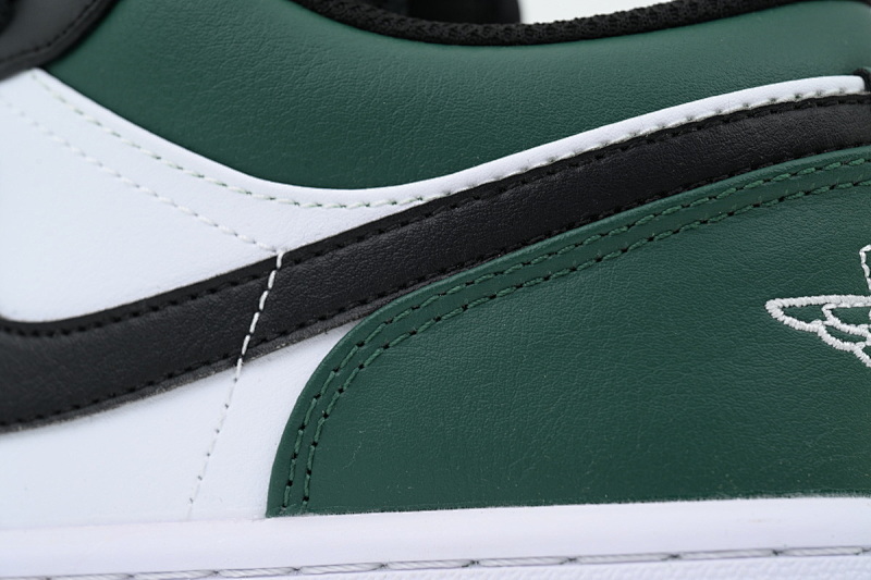 【AA1AQ】绿白黑 乔丹1代低帮 553558-371 Air Jordan 1 Low Green Toe
