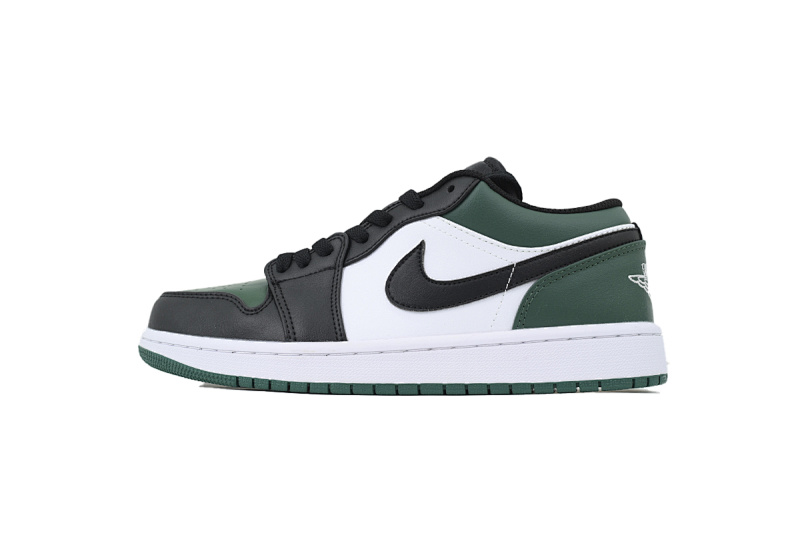 【AA1AQ】绿白黑 乔丹1代低帮 553558-371 Air Jordan 1 Low Green Toe