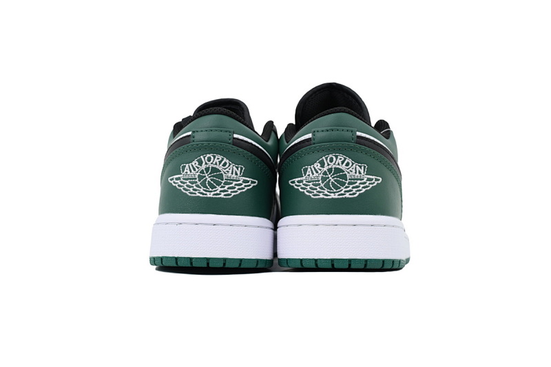 【AA1AQ】绿白黑 乔丹1代低帮 553558-371 Air Jordan 1 Low Green Toe