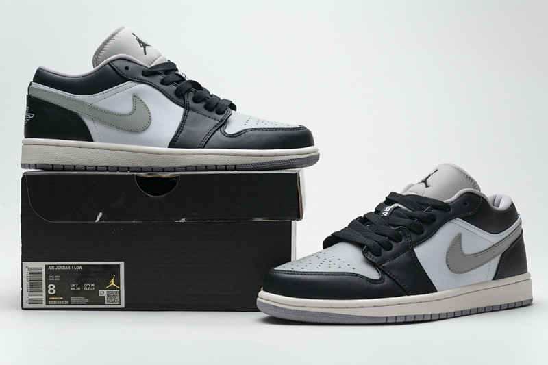 【AA1AQ】酷灰 乔丹1代低帮 553558-039 Air Jordan 1 Low Light Smoke Grey
