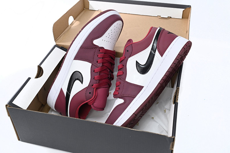 yupoo_331772_2986dcc4.jpg 【AA1AQ】酒红 乔丹1代低帮 553558-604 Air Jordan 1 Low Noble Red
