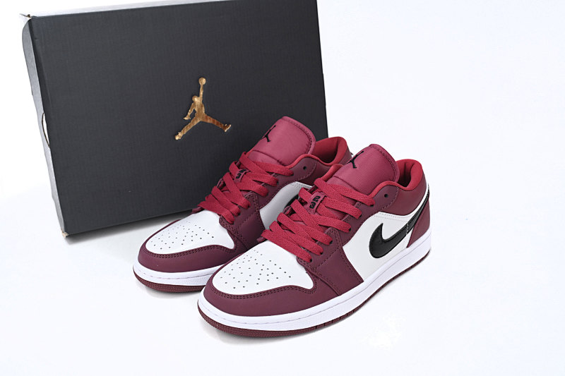 yupoo_331772_70b4c0ea.jpg 【AA1AQ】酒红 乔丹1代低帮 553558-604 Air Jordan 1 Low Noble Red