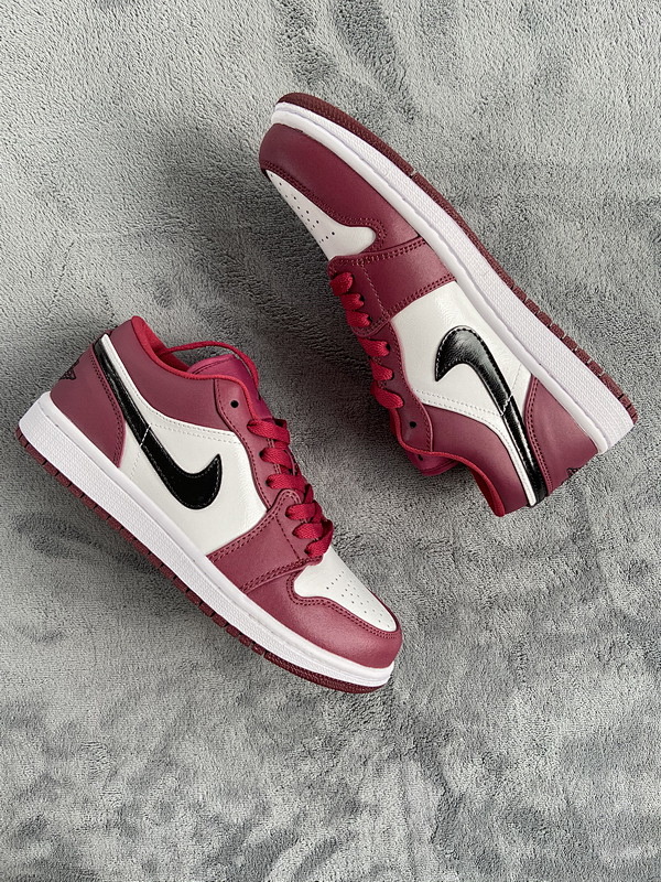 yupoo_331772_9003bcd7.jpg 【AA1AQ】酒红 乔丹1代低帮 553558-604 Air Jordan 1 Low Noble Red