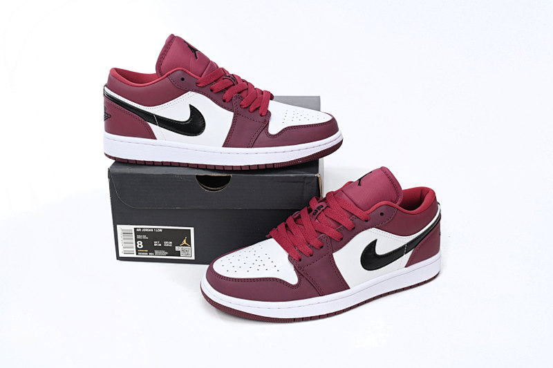 yupoo_331772_9fb2b21c.jpg 【AA1AQ】酒红 乔丹1代低帮 553558-604 Air Jordan 1 Low Noble Red