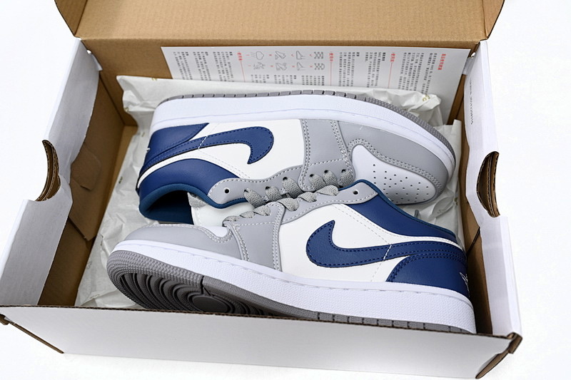 【AA1AQ】灰蓝 乔丹1代低帮 DC0774-042 Air Jordan 1 Low Gray Blue