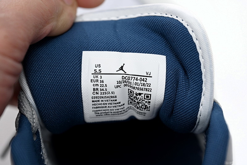 【AA1AQ】灰蓝 乔丹1代低帮 DC0774-042 Air Jordan 1 Low Gray Blue