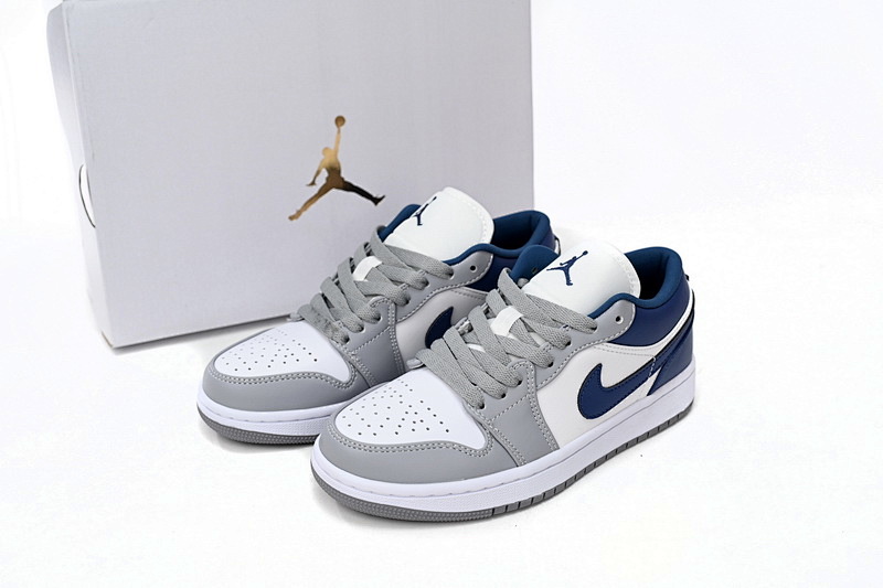 【AA1AQ】灰蓝 乔丹1代低帮 DC0774-042 Air Jordan 1 Low Gray Blue