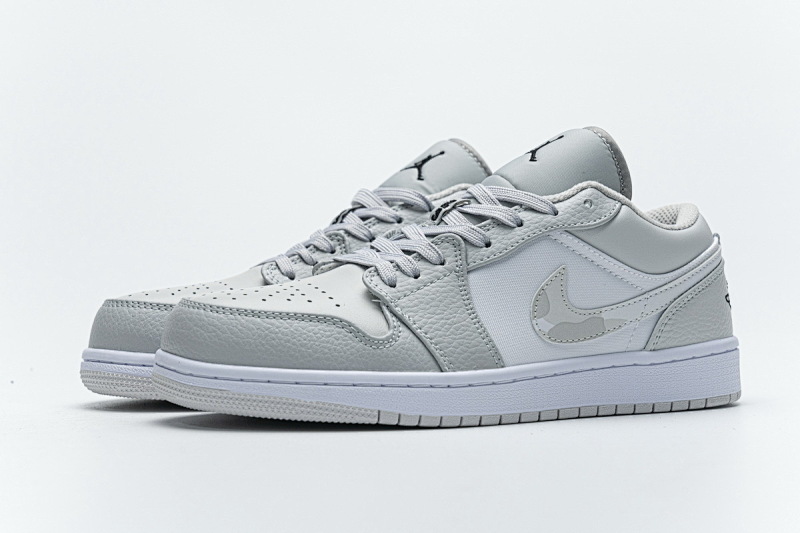 【AA1AQ】灰豹纹 乔丹1代低帮 DC9036-100 Air Jordan 1 Low White Camo