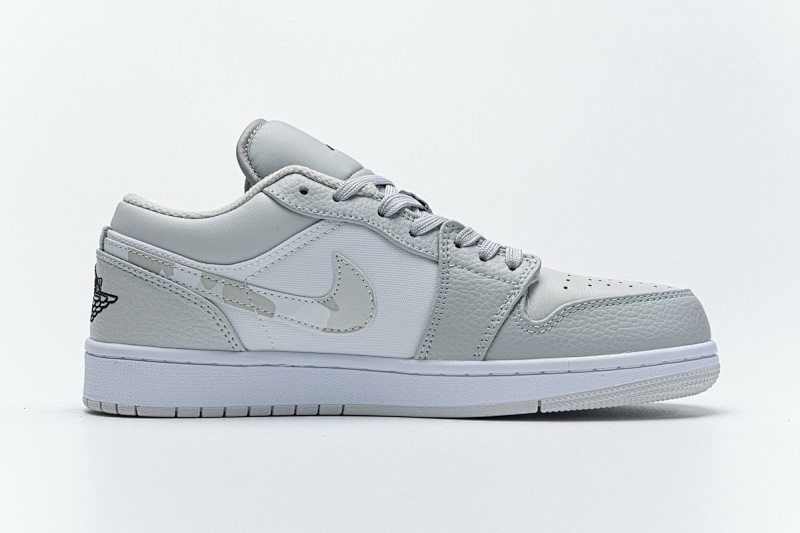 【AA1AQ】灰豹纹 乔丹1代低帮 DC9036-100 Air Jordan 1 Low White Camo