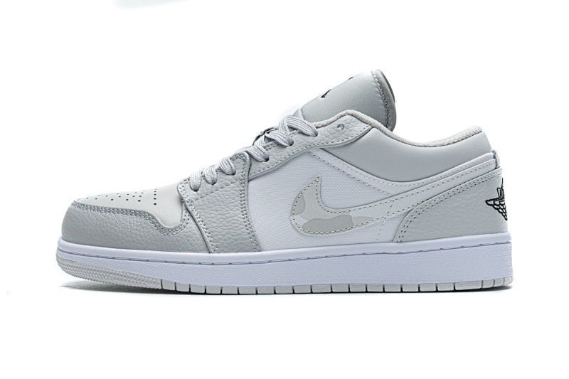 【AA1AQ】灰豹纹 乔丹1代低帮 DC9036-100 Air Jordan 1 Low White Camo