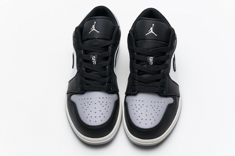 【AA1AQ】灰白黑 乔丹1代低帮 553558-110 Air Jordan 1 Low Shadow