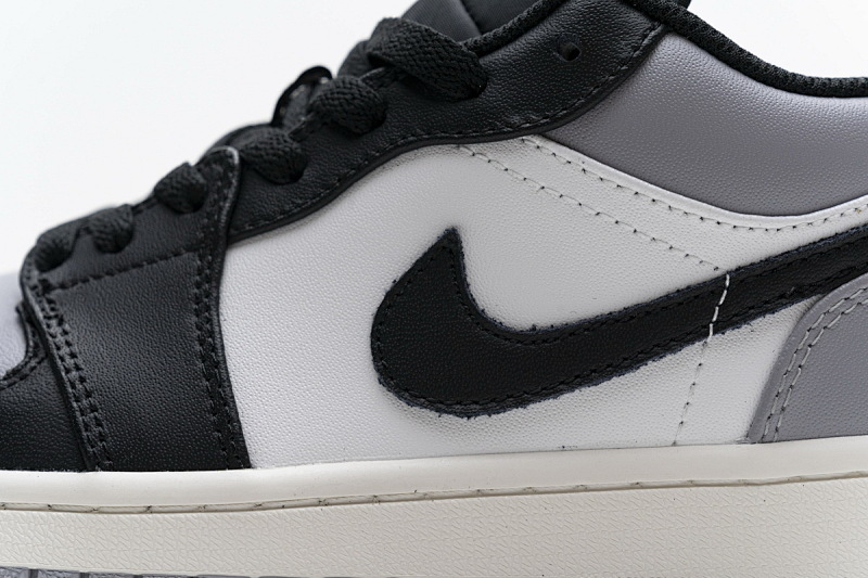 【AA1AQ】灰白黑 乔丹1代低帮 553558-110 Air Jordan 1 Low Shadow