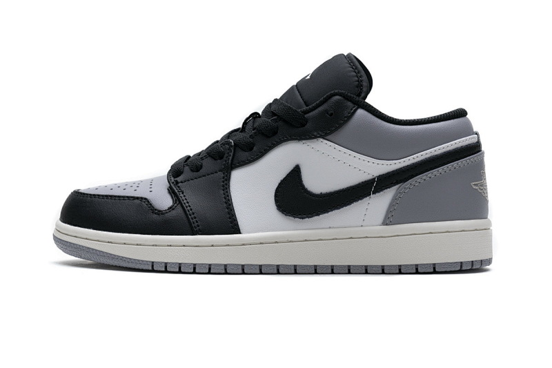 【AA1AQ】灰白黑 乔丹1代低帮 553558-110 Air Jordan 1 Low Shadow