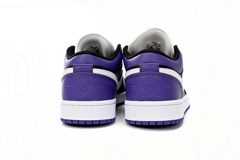 【AA1AQ】黑紫拼接 乔丹1代低帮 553558-501 Air Jordan 1 Low Black Purple Splice