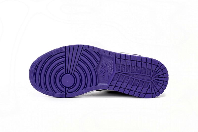 【AA1AQ】黑紫拼接 乔丹1代低帮 553558-501 Air Jordan 1 Low Black Purple Splice