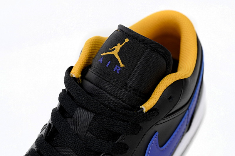 【AA1AQ】黑紫黄 乔丹1代低帮 553558-075 Air Jordan aj1 Low Black Purple Yellow