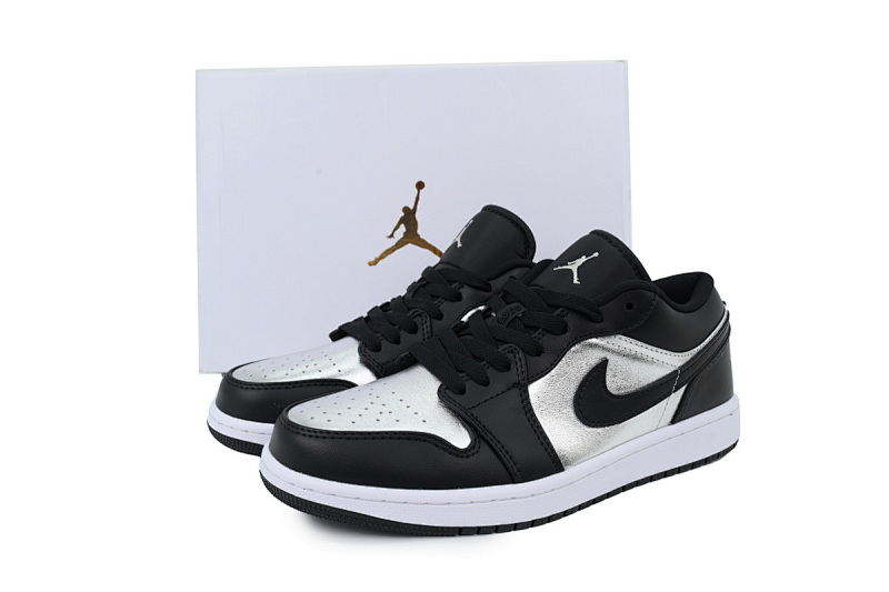 【AA1AQ】黑银 乔丹1代低帮 DA5551-001 Air Jordan 1 Low SE Silver Toe