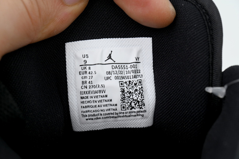 【AA1AQ】黑银 乔丹1代低帮 DA5551-001 Air Jordan 1 Low SE Silver Toe