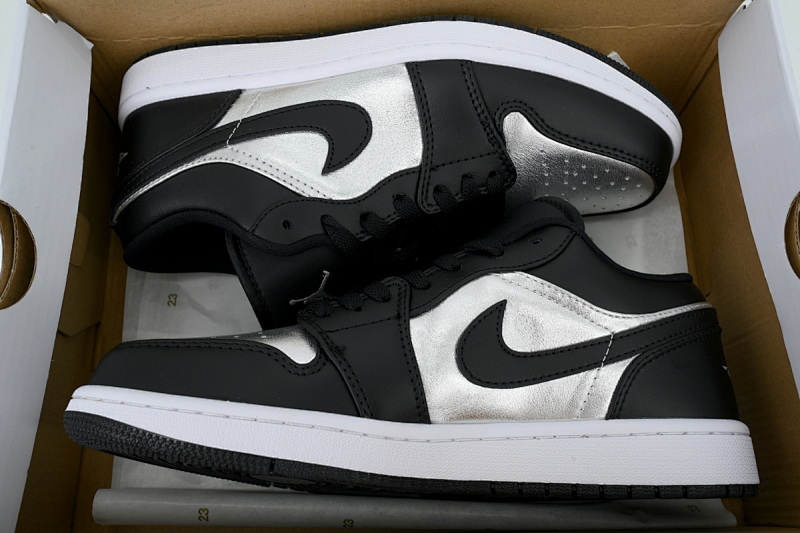【AA1AQ】黑银 乔丹1代低帮 DA5551-001 Air Jordan 1 Low SE Silver Toe