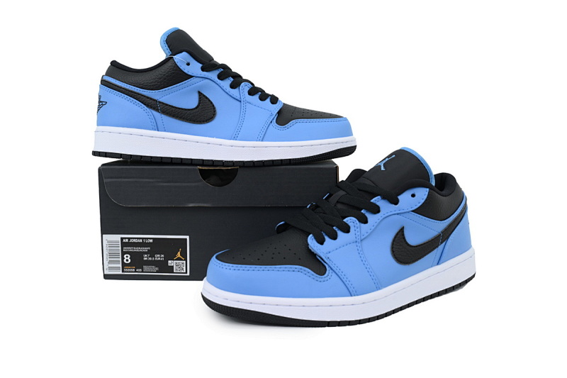 【AA1AQ】黑蓝 乔丹1代低帮 553558-403 Air Jordan 1 Low University Blue Black