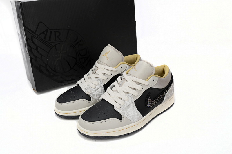 yupoo_332111_14b34865.jpg 【AA1AQ】黑灰丝绸 乔丹1代低帮 DV1762-001 Air Jordan 1 Low Black Grey Silk