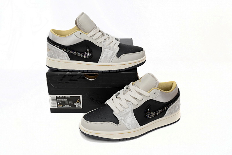 yupoo_332111_81f9b784.jpg 【AA1AQ】黑灰丝绸 乔丹1代低帮 DV1762-001 Air Jordan 1 Low Black Grey Silk