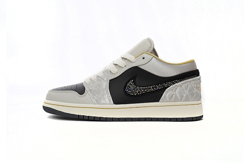 yupoo_332111_999acafe.jpg 【AA1AQ】黑灰丝绸 乔丹1代低帮 DV1762-001 Air Jordan 1 Low Black Grey Silk