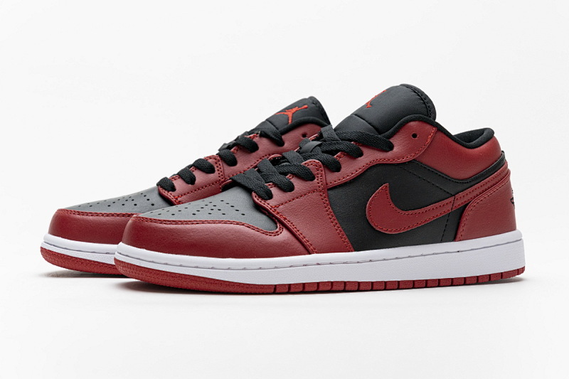【AA1AQ】黑红 乔丹1代低帮 553558-606 Air Jordan 1 Low Varsity Red