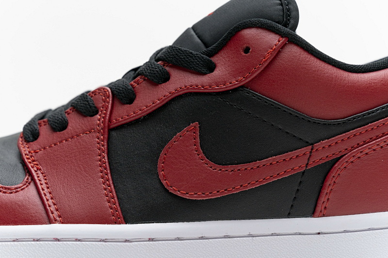 【AA1AQ】黑红 乔丹1代低帮 553558-606 Air Jordan 1 Low Varsity Red