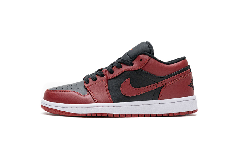 【AA1AQ】黑红 乔丹1代低帮 553558-606 Air Jordan 1 Low Varsity Red