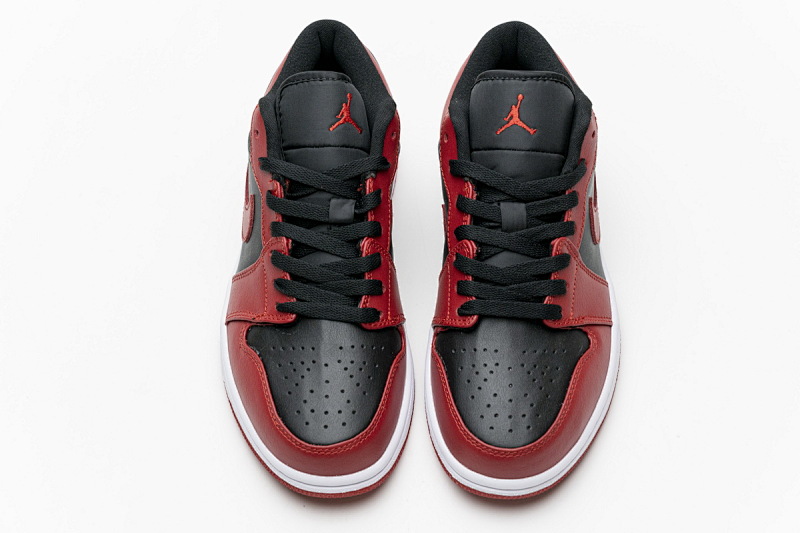 【AA1AQ】黑红 乔丹1代低帮 553558-606 Air Jordan 1 Low Varsity Red