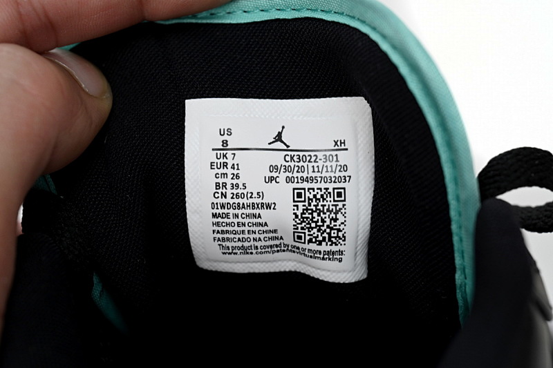 【AA1AQ】黑蒂芙尼 乔丹1代低帮 CK3022-301 Air Jordan 1 Low SE Tropical Twist