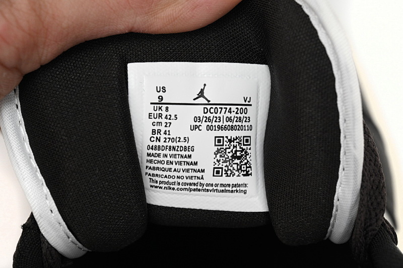 【AA1AQ】黑白棕 乔丹1代低帮 DC0774-200 Air Jordan 1 Low Black And White Brown