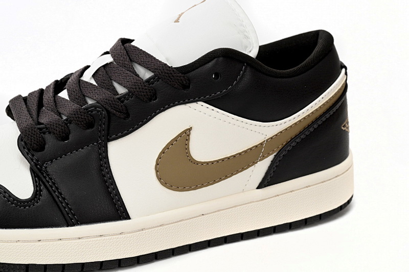 【AA1AQ】黑白棕 乔丹1代低帮 DC0774-200 Air Jordan 1 Low Black And White Brown