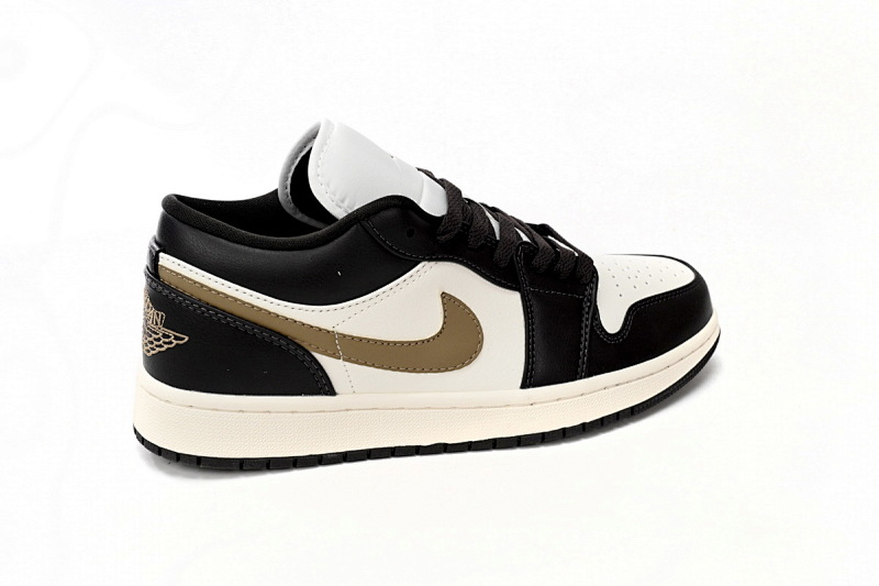 【AA1AQ】黑白棕 乔丹1代低帮 DC0774-200 Air Jordan 1 Low Black And White Brown