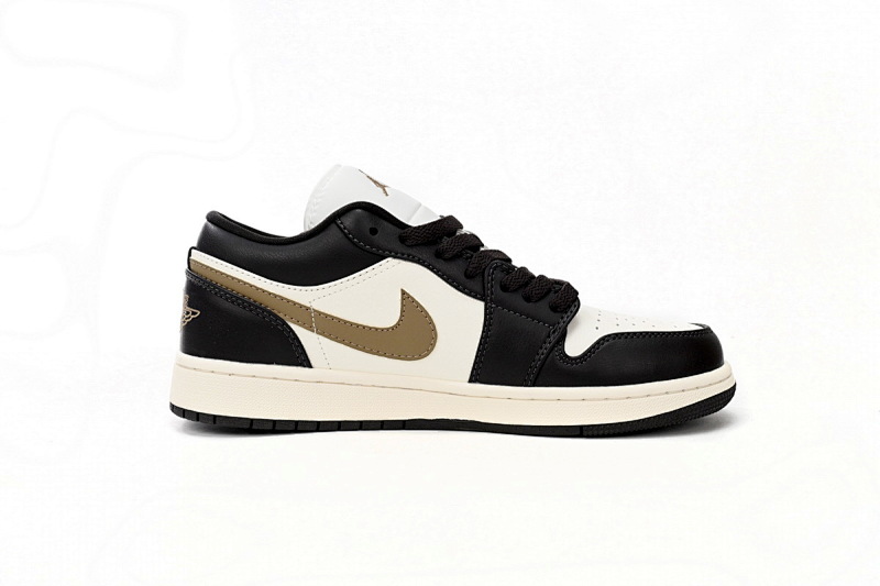 【AA1AQ】黑白棕 乔丹1代低帮 DC0774-200 Air Jordan 1 Low Black And White Brown